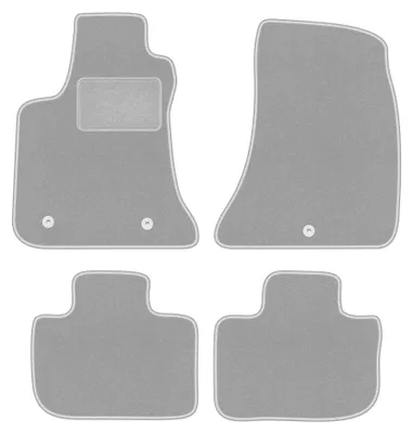 Obrázok produktu pre Velúrové autokoberce pre: Chrysler 300C 2004-2010 (sedan/kombi/Touring) – sada 4 ks, sivé, na mieru – Wielganizator OSLO