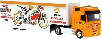 Produktbild von New Ray 1:43 Honda Repsol Lastwagen Orange Orange One Size
