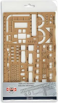 Produktbild von Schablone - Architekt / technische Zeichnungen Maßstab 1:50