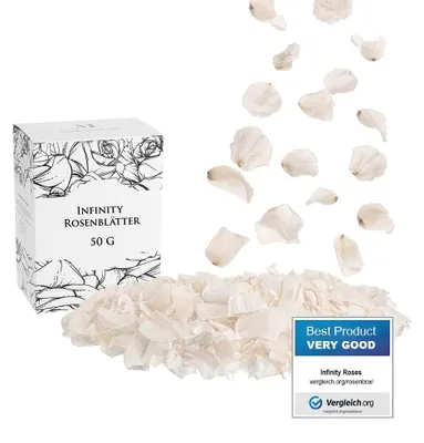 Produktbild von Getrocknete Rosenblätter zur Dekoration, 150g