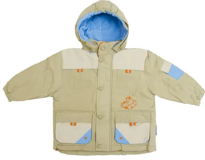 Produktbild von BRUBAKER Kinderjacke Jungen mit Reflektorstreifen, DuPont DualAction Beschichtung Beige Gr. 92