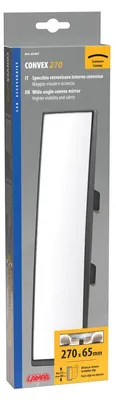 Obrázok produktu pre Konvexné 270, vypuklé spätné zrkadlo - 270x65 mm