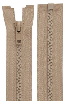 1 Reißverschluss Profil 5mm 95 cm teilbar, Autolock, beige