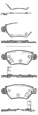 Produktbild von TRISCAN Bremsbeläge Satz Hinten Bremsklötze für OPEL Corsa C Schrägheck (X01) 8110 24013