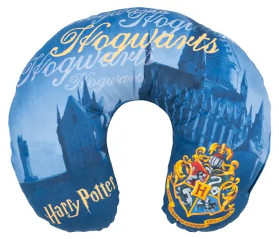 Produktbild von Harry Potter - Hogwarts Reise Nackenkissen bequemes Reisekissen Nackenhörnchen Auto Flugzeug Blau