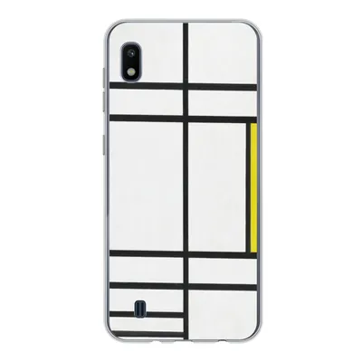 Produktbild von MuchoWow® Handyhülle Schutzhülle Hülle für Samsung Galaxy A10 Komposition in Weiß, Rot und Gelb - Piet Mondrian Silikon Softcase Handy Hülle - Schutzhülle