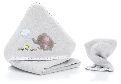 Produktbild von Fillikid 2.tlg. Kapuzenbadetuch-Set Badetuch und