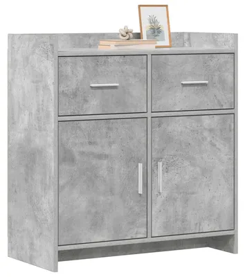 Immagine prodotto di Credenza vidaXL grigio cemento 75 x 36 x 80 cm in materiale derivato dal legno