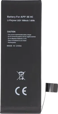 Imagen del producto de Batería de 1950 mAh para Apple iPhone SE, de polímero de litio, 3,82 V, 7,4 Wh, de alta capacidad, sin necesidad de herramientas