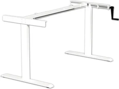 Produktbild von Tischgestell M-MORE Spin pro höhenverstellbar mit Handkurbel 700-1180 mm weiß