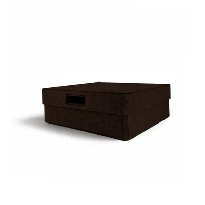 Produktbild von Aufbewahrungsbox CLASSIC Filz 35 x 38 x 13 cm mit Deckel in dunkelbraun meliert