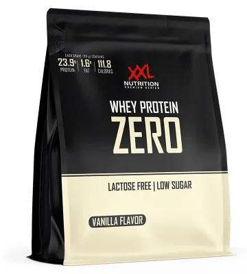 Produktbild von Whey Protein Pulver Zuckerfrei | XXL Nutrition Whey Protein Zero Vanille 1000 g | Eiweißpulver Shake ohne Zucker für Muskelaufbau & Fitness