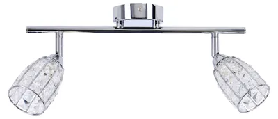 Immagine prodotto di Moderno faretto da parete/soffitto SHIBA - 2xG9, 15W, cromato/trasparente