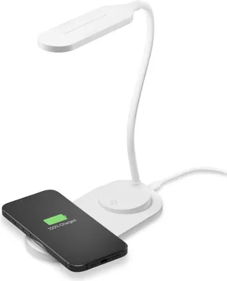 Produktbild von Cellularline Wireless Charger mit Lampe WIRELESSLIGHT10WW 15W mit LED Lampe Qi-fähig
