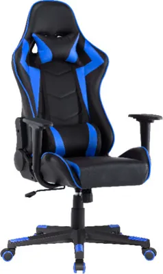 Produktbild von Casa Dolce Gamingstuhl AGNES, 70x70x125-135 cm, Kunstleder, höhenverstellbar, schwarz und blau,