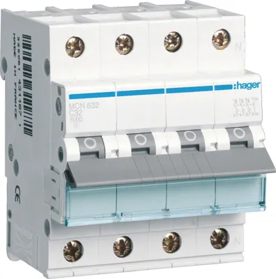 Produktbild von Hager Leitungsschutzschalter 3p+N, C-32A, 6kA MCN632 (MCN632)