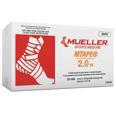 Produktbild von Mueller M TAPE weiß - Vorteilskarton : 5,0 cm x 13,7m Größe: 5,0 cm x 13,7m