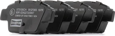 Produktbild von CHAMPION Bremsbeläge Satz Hinten Bremsklötze für FIAT BRAVO II (198) 573105CH