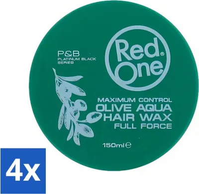 Image de Red One - Cire pour cheveux - Cobra Aqua - Contrôle maximal - Pour une tenue puissante et une brillance éclatante - 150 ml - Pack avantage - 4 pièces