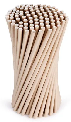 Produktbild von Biologisch abbaubare Papierstrohhalme Braun 100 Stück für Partys und Anlässe 19,7 cm