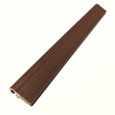 Produktbild von Sichtschutzstreifen zaun|zu Klemmschiene PREMIUM-Clip Zaunblende Doppelstabzaun Braun 1er Pack