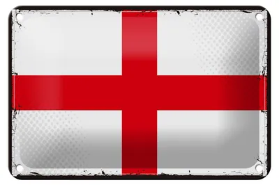 Produktbild von Blechschild Flagge England 18x12cm Retro Flag of England