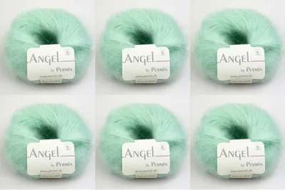 Produktbild von 6x Angel by Permin – s Kid Mohair Seiden Garn (70/30) (122 minzsorbet)