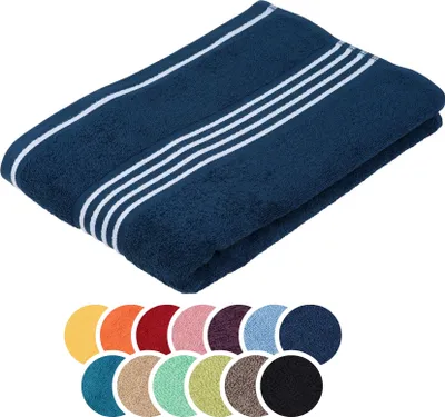 Produktbild von liebling Duschtuch Baumwolle, Serie Santos, 500 gr. / m², 70 x 140 cm, , 60 Grad, saugstark, schnelltrocknend, Farbe: dunkelblau