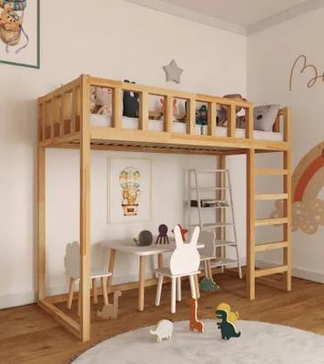 Produktbild von Hochbett Höhe 150 cm - FILIP 190x90 cm