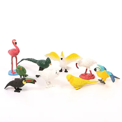 Image de Figurines d'oiseaux miniatures,Figurines d'oiseaux miniatures,Figurines d'oiseaux,Jouets d'animaux d'oiseaux,Décoration d'oiseaux miniatures,Figurines d'animaux d'oiseaux,Modèles d'oiseaux miniatures,Figurines de perroquets