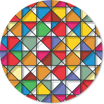 Produktbild von MuchoWow® Mauspad Mousepad Glas - Geometrie - Gestaltung 20x20 cm - Mousepads - Maus Mat - Pad - Mausunterlage - Schreibtischmatte