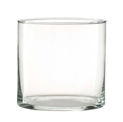 Produktbild von Teelichthalter Dekoglas Vase ZYLINDER H. 10cm D. 10cm Glas klar Rudolph Keramik