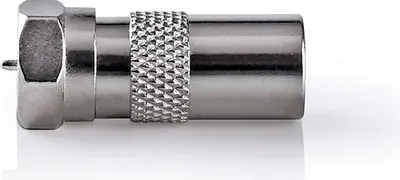 Image de Adaptateur satellite & antenne | F mâle | IEC (Coax) mâle | nickelé | 75 Ohm | droit | métal | argent | 1 pc. | Boîte
