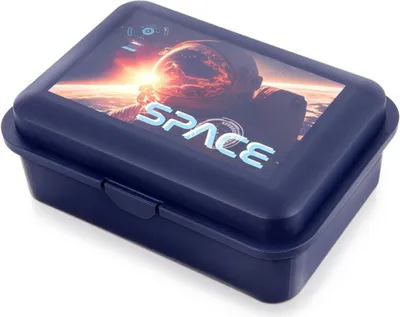 Produktbild von Orion | Lunchbox - Dunkelblau - 750 Ml - Weltraummotiv - Lebensmittelbehälter - Mikrowellengeeignet