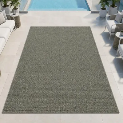 Produktbild von Grüner Teppich Flachgewebe Robust Für Balkon Terrasse Größe - 200 x 290 cm