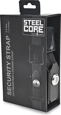 Produktbild von Kriega Steelcore Secure Sicherheitsgurt Schwarz Schwarz One Size