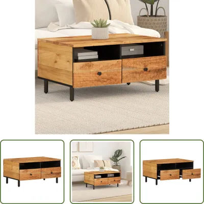 Produktbild von The Living Store Couchtisch 80x54x40 cm Massivholz Akazie