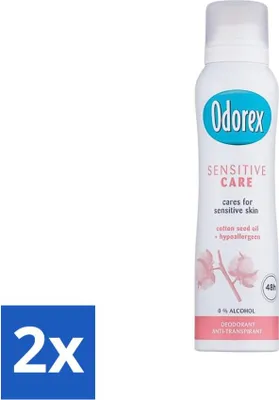 Image de Odorex Déodorant Spray Soin Sensitive 150 ml - Pack avantage - 2 pièces