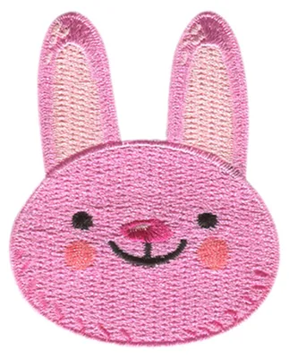 Obrázek produktu pro Zvířecí hlava králíka - nášivka, nažehlovací, nášivka, nášivka, nášivky, k nažehlení, velikost: 5,1 x 6,3 cm
