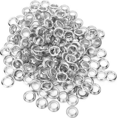 Zdjęcie produktu dla 100 zestawów przelotek 8 mm Metalowe oczka Nity Mosiądz