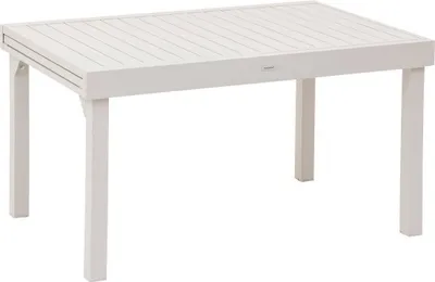 Produktbild von Ausziehbarer gartentisch "piazza" lehm 10 plätze aus epoxybehandeltem aluminium  - Hespéride