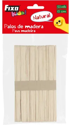 50 Naturholzstäbe, 15 cm, zum Basteln und Dekorieren