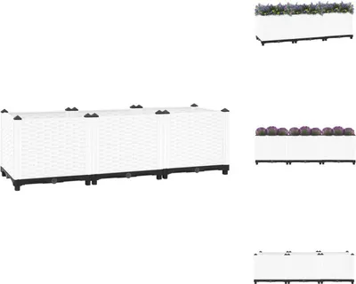 Produktbild von vidaXL Hochbeet 120x40x38 cm Polypropylen -  Blumentöpfe & Pflanzgefäße