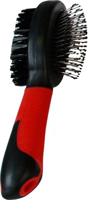 Produktbild von Karlie Professional Borsten- und Stiftbürste 2 in 1 rot/schwarz, Größe: L
