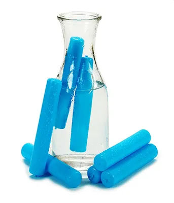 Produktbild von 7x KÜHLAKKU Ø2cm Blau Flaschenkühler Weinkühler Getränkekühler wiederverwendbar Kühlelemete Kühlakkus Wein Sekt 60