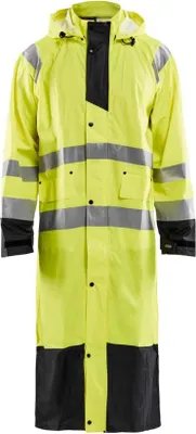 Produktbild von Blakläder High Vis Regenmantel Level 1 in div. Farben, Farbe:gelb/schwarz, Größe:4XL