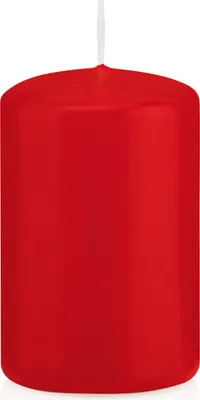 Produktbild von Wiedemann Stumpenkerzen Rot Ø 50 x 80 mm, 4 Stück, 18 Brenndauer