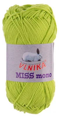 50g Strickgarn Miss Mono Häkelgarn Stricken Häkeln lime green