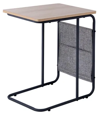 Produktbild von home24 Beistelltisch - Eiche Nachbildung / Schwarz