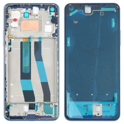 Imagen del producto de Marco frontal LCD de repuesto para Xiaomi Mi 11 Lite 4G, pieza de reparación, color azul